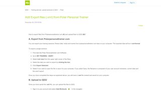 
                            13. Add Export files (.xml) from Polar Personal Trainer – iQO2