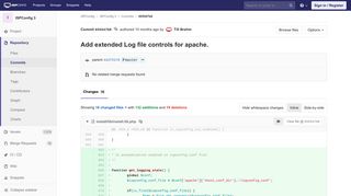 
                            2. Add extended Log file controls for apache. (655547b8) · Commits ...