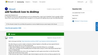 
                            9. add facebook icon to desktop - Microsoft Community