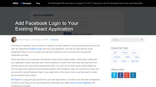 
                            11. Add Facebook Login to Your Existing React Application - Stormpath ...