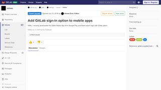 
                            8. Add GitLab sign-in option to mobile apps (#1934) · Issues · GitLab.org ...