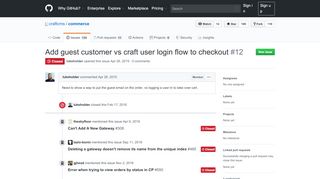 
                            13. Add guest customer vs craft user login flow to checkout · Issue #12 ...