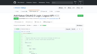 
                            11. Add Kakao OAuth2.0 Login, Logout API by gracefullight · Pull Request ...