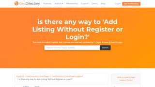 
                            7. Add Listing Without Register or Login? - GeoDirectory