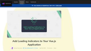 
                            10. Add Loading Indicators to Your Vue.js Application ― Scotch.io