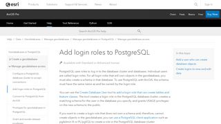 
                            7. Add login roles to PostgreSQL—Manage geodatabases ... - ArcGIS Pro