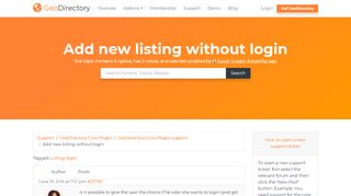 
                            8. Add new listing without login - GeoDirectory Support