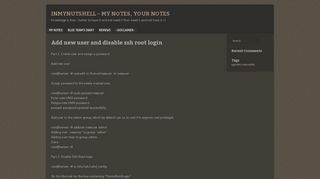 
                            8. Add new user and disable ssh root login – InmynutshelL – my notes ...