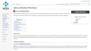 
                            5. Add-on:FilmOn PVR Client - Official Kodi Wiki