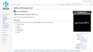 
                            4. Add-on:Podnapisi.net - Official Kodi Wiki