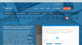 
                            3. Add-Ons | Software für Multi-Projektmanagement - Blue Ant