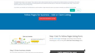 
                            5. Add or Claim Your Business Listing on Yellow Pages | Synup