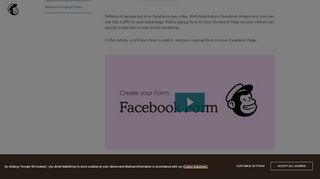 
                            2. Add or Remove a Signup Form on Your Facebook Page - MailChimp