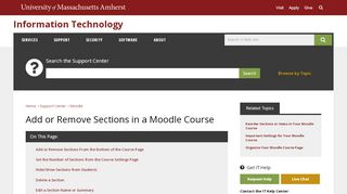 
                            5. Add or Remove Sections in a Moodle Course | UMass Amherst ...