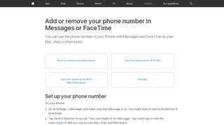 
                            6. Add or remove your phone number in Messages or FaceTime - Apple ...