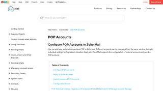 
                            8. Add POP Accounts - Zoho