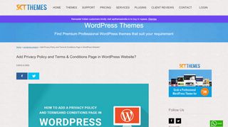 
                            12. Add privacy policy and terms & conditions page in WordPress website ...