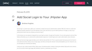 
                            8. Add Social Login to Your JHipster App | Okta Developer