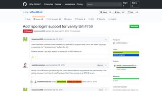 
                            13. Add 'spo login' support for vanity Url · Issue #759 · pnp/office365-cli ...