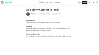
                            3. Add SteemConnect to login — Steemit