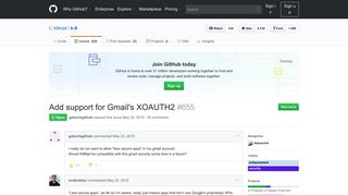 
                            5. Add support for Gmail's XOAUTH2 · Issue #655 · k9mail/k-9 · GitHub