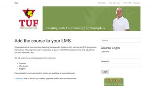 
                            6. Add the course to your LMS – TUF