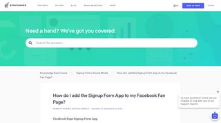 
                            6. Add the Signup Form App to your Facebook Fan Page