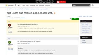 
                            8. add users and roles in asp.net core 2.0? | The ASP.NET Forums