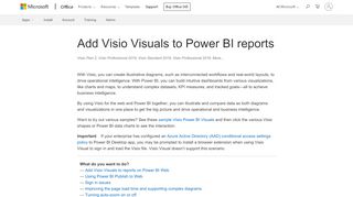 
                            8. Add Visio Visuals to Power BI reports - Visio - Office Support - Office 365