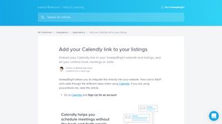 
                            10. Add your Calendly link to your listings | SweepBright Help & Learning
