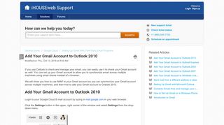 
                            11. Add Your Gmail Account to Outlook 2010 : iHOUSEweb Support