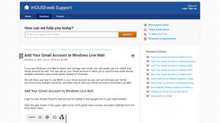 
                            5. Add Your Gmail Account to Windows Live Mail : ...