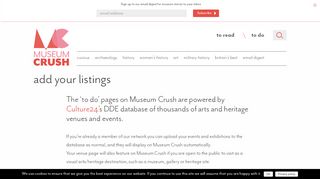 
                            9. Add your listings – Museum Crush