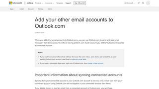 
                            12. Add your other email accounts to Outlook.com - Outlook - Office Support