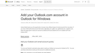 
                            12. Add your Outlook.com account in Outlook for Windows - Outlook