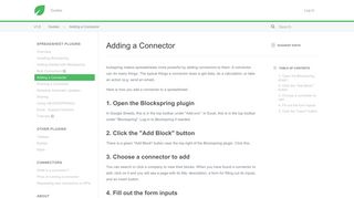 
                            10. Adding a Connector - blockspring-help