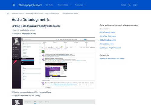 
                            8. Adding A Datadog Metric | StatusPage.io