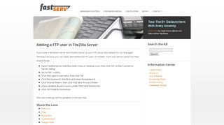 
                            1. Adding a FTP user in FileZilla Server - Server Management Articles