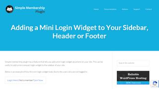 
                            8. Adding a Mini Login Widget to Your Sidebar, Header or Footer ...