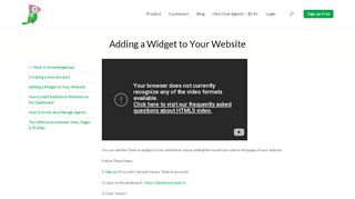 
                            12. Adding a Widget to Your Website | tawk.to