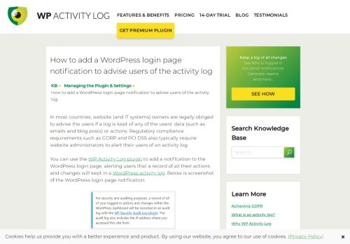 
                            5. Adding a WordPress login page notification | WP Security Audit Log