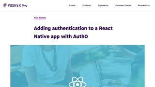
                            9. Adding authentication to a React Native app with Auth0 - Pusher Blog