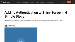 
                            7. Adding Authentication to Shiny Server in 4 Simple Steps - Auth0