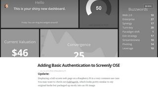 
                            7. Adding Basic Authentication to Screenly OSE · unop