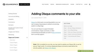 
                            10. Adding Disqus comments to your site – Squarespace Help