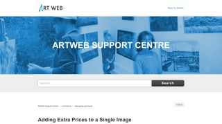 
                            11. Adding Extra Prices to a Single Image – ArtWeb Support Centre