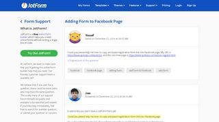 
                            10. Adding Form to Facebook Page - JotForm