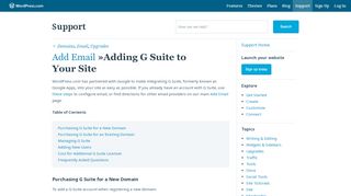 
                            8. Adding G Suite to Your Site — Support — WordPress.com
