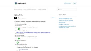 
                            12. Adding IT Glue – AuthAnvil On-Demand