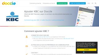 
                            12. Adding KBC to Doccle. Store your banking documents safe online.